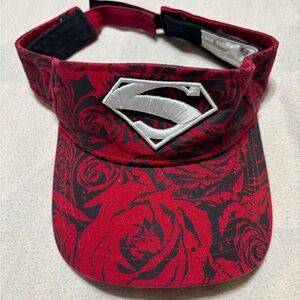 Red Superman Visor Cap